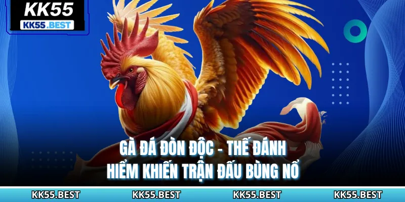 Gà Đá Đòn Độc KK55 - Thế Đánh Hiểm Khiến Trận Đấu Bùng Nổ